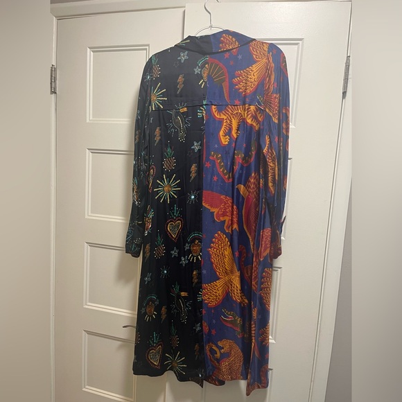 Farm Rio Mixed-Print Shirt Dress - Picture 2 of 3